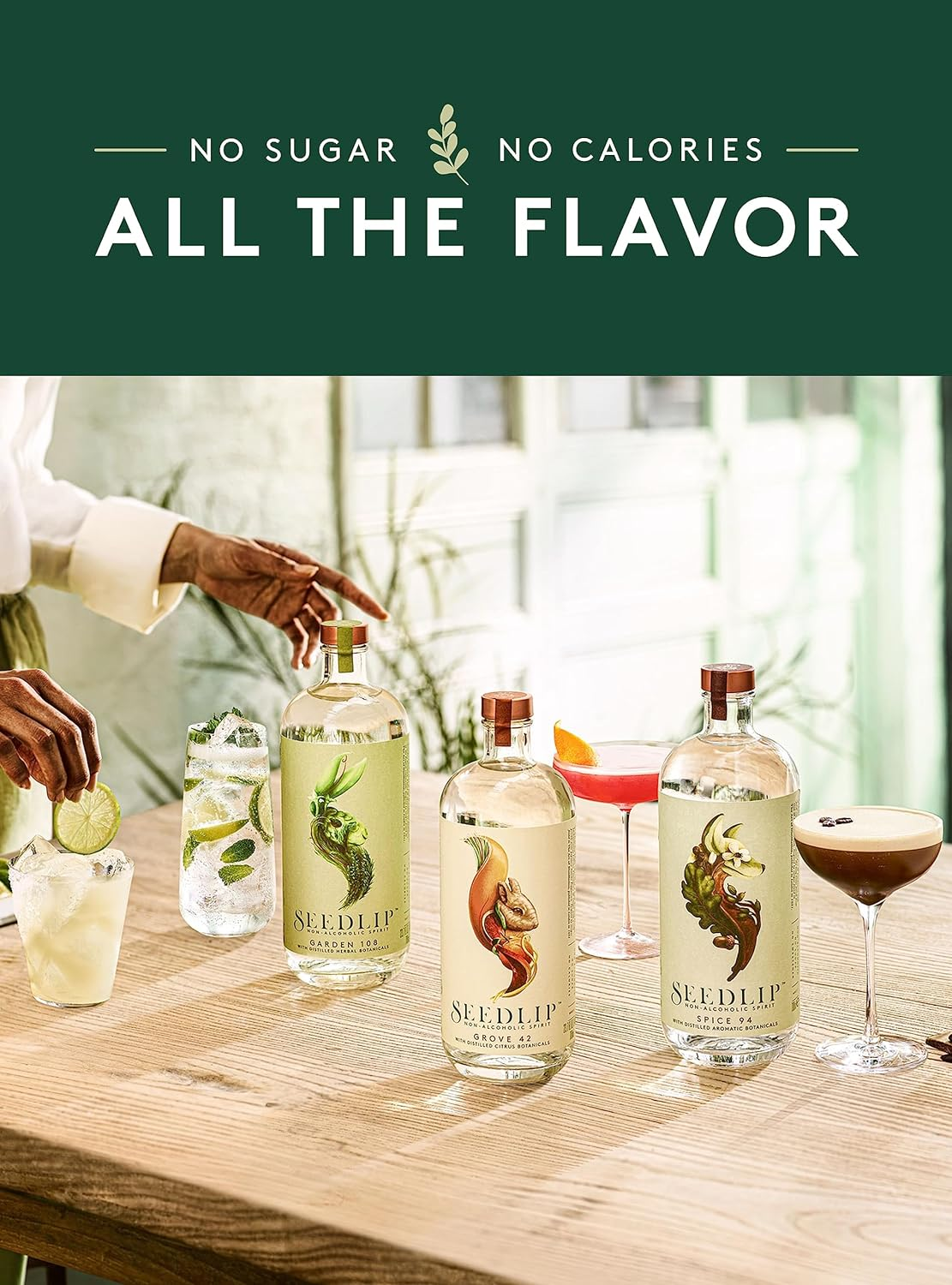 Seedlip Grove 42 Non Alcoholic Spirit &ndash; Distilled Botanical Drink with Mediterranean Orange, Lemon, Ginger & Lemongrass &ndash; Spirit & Gin Alternative for Mocktails &ndash; 700 Ml image number 4