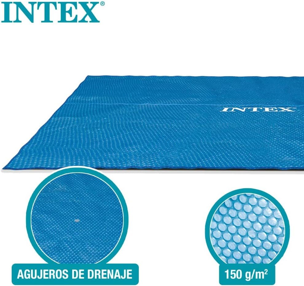 Intex 5.49M X 2.74M above Ground Square Solar Outdoor Pool Protective Cover Set image number 6