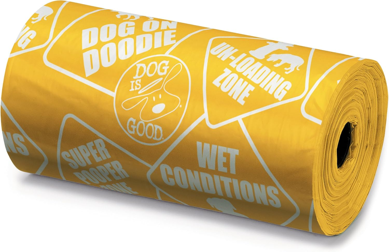 Dog Is Good Potty Talk Waste Bags, 8-Pack - Durable Leakproof Plastic Poop Bags - Assorted Bright Colors, Cute Phrases image number 2