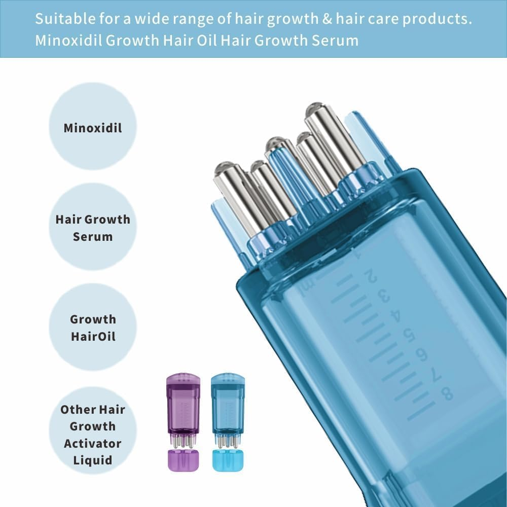 2Pc Hair Scalp Oil Applicator Comb Brush,Hair Scalp Oil Applicator Comb Brush,Scalp Oil Applicator Hair Oiling Applicator Dispenser,Hair Oil Applicator Bottle Scalp Massager,Scalp Oil Applicator Comb image number 2