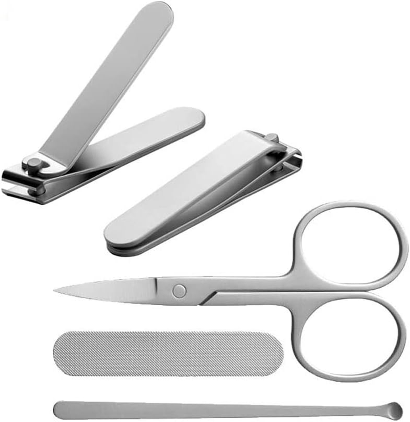 XIAOMI Mijia 5Pcs Portable Fingernail Toenail Manicure Pedicure Magnetic Absorption Stainless Steel Nail Clipper Se image number 1