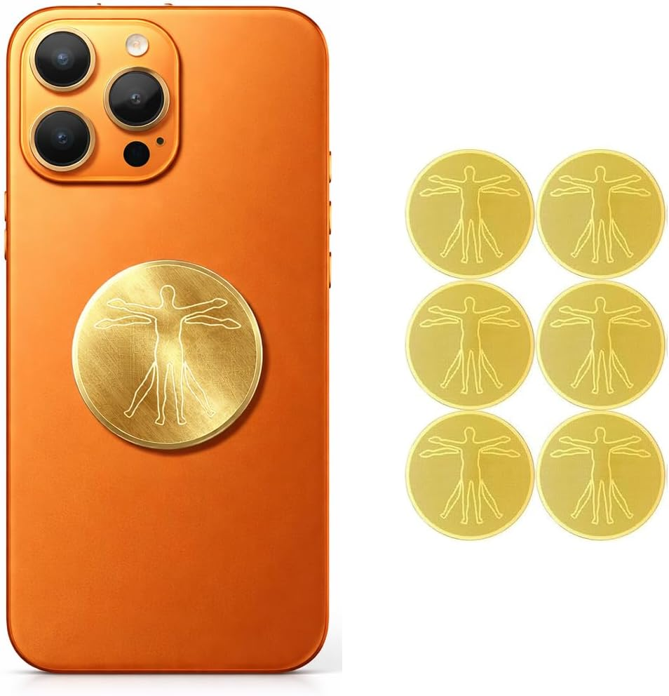 Mizi (6-Pack) Silicone Blocker Protection Stickers &ndash; EMF Neutralizer Patches for Smartphones, Tablets, Laptops, Computers, Wifi Routers, Printers, Tvs, and Electronic Devices &ndash; Black