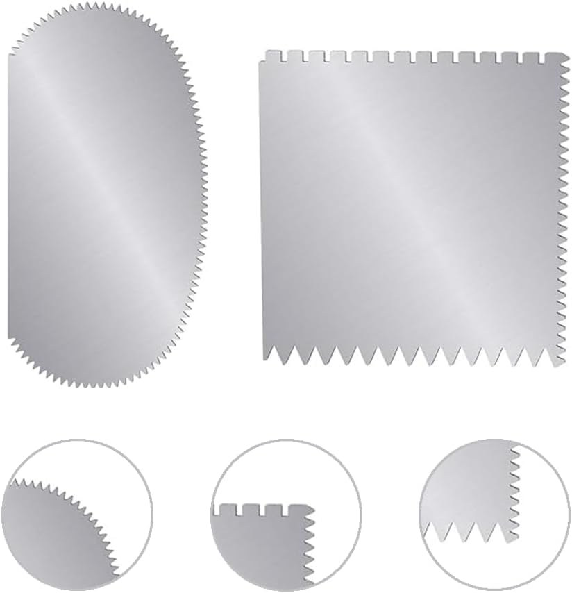 Ceramic Clay Sculpting Tools, 2 Piece Serrated Scraper Set, Pottery Ribs for Modelling and Texturing image number 2