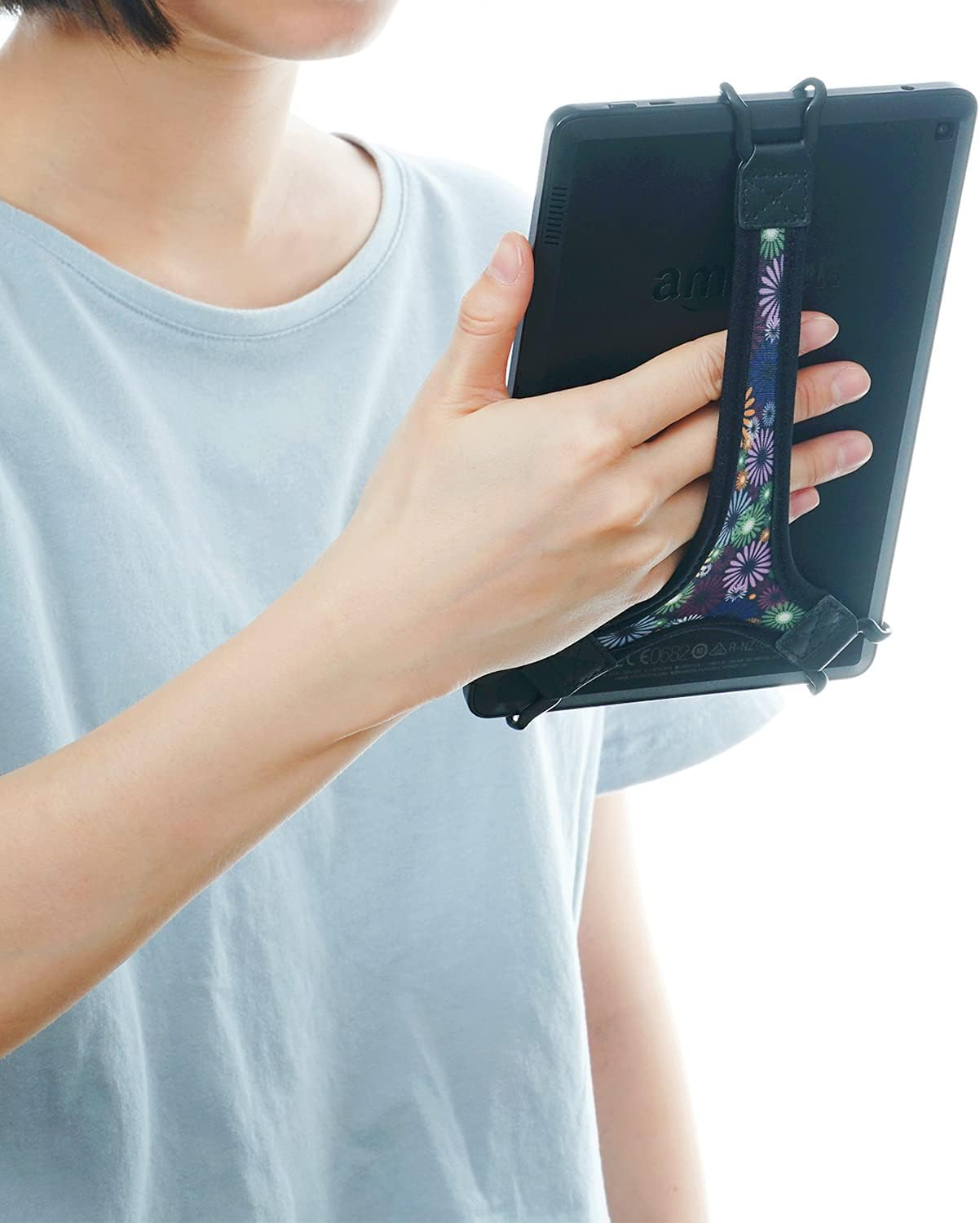 TFY Security Floral Hand Strap Finger Grip Holder for 7-8 Inch Tablets - Compatible with Ipad Mini / Fire 7 / Fire HD 8 / Galaxy Tab S2 8.0, Tab a 8.0 / HUIWEI M5 image number 5
