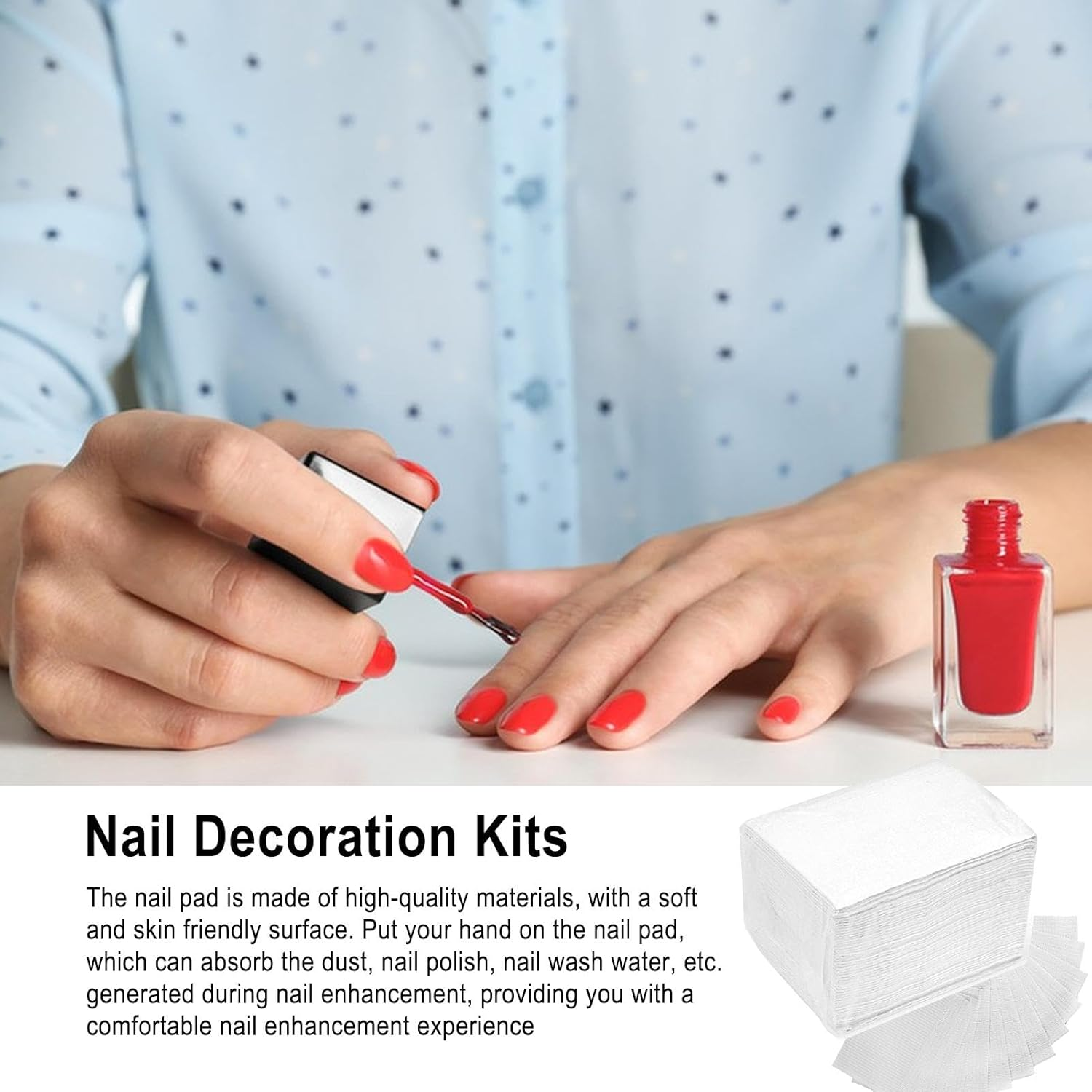 Nails Art Table Towels - 50Pcs Waterproof Ad Manicure Table Mats | Nails Art Table Napkins | Paper Towels for Nail Techs | Water Absorbing Towel, 3-Layer Clean Pads for Manicure Professionals Beginn - Purple image number 3