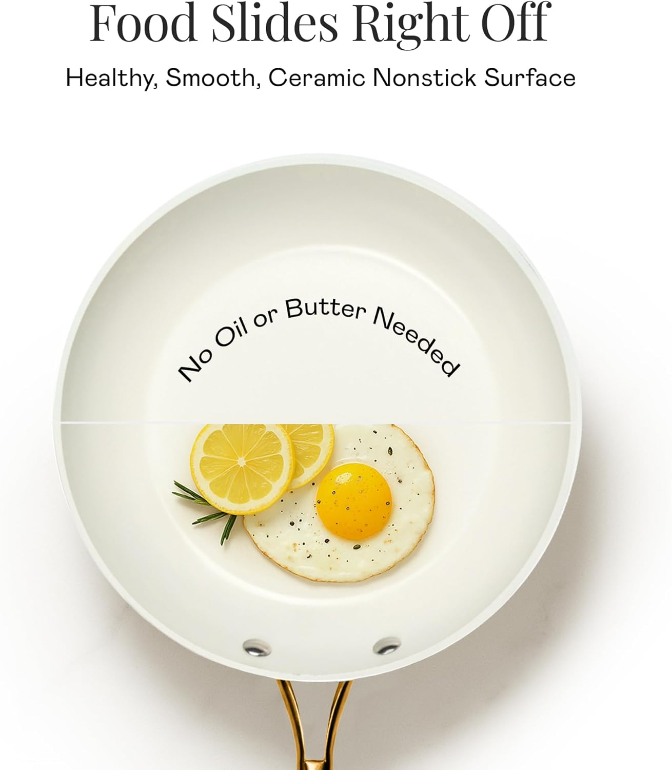 Gotham Steel 12 Pc Ceramic Pots and Pans Set Non Stick, Kitchen Cookware Sets, Pot and Pan Set, Ceramic Cookware Set, Non Toxic Cookware Set, Non Stick Pots and Pan Set, Dishwasher Safe - Cream Navy&hellip; image number 1