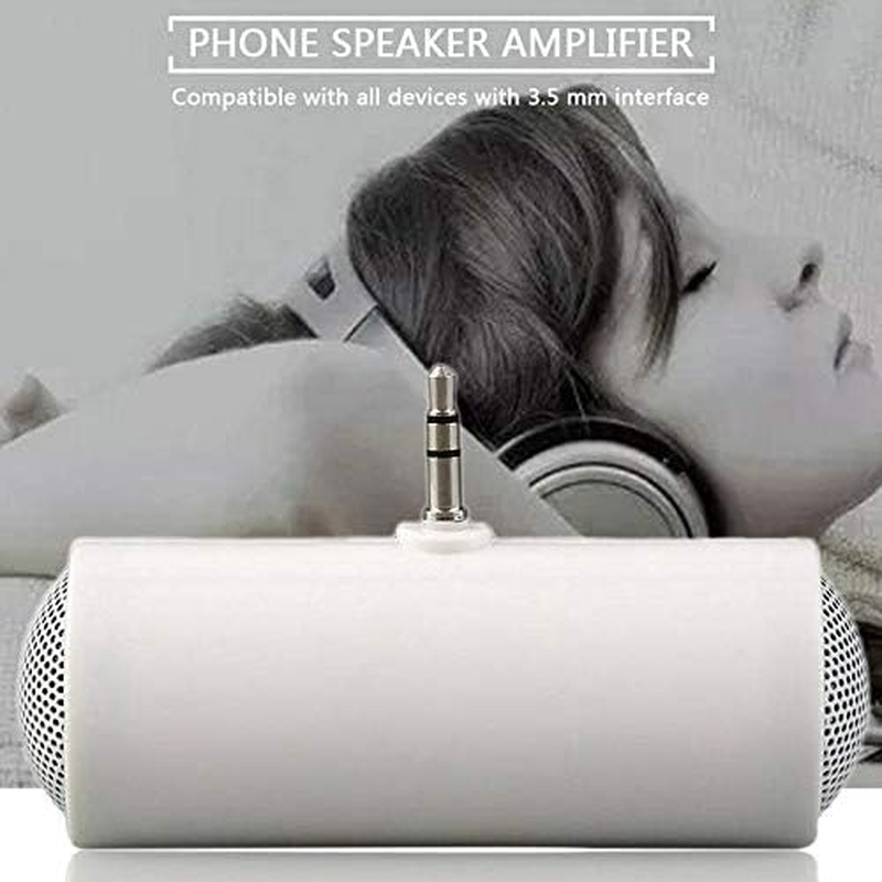 3.5Mm Jack Stereo Mini Speaker Portable MP3 Music Player Speaker Amplifier Loudspeaker for Mobile Phone Tablet Pc-White - White image number 2