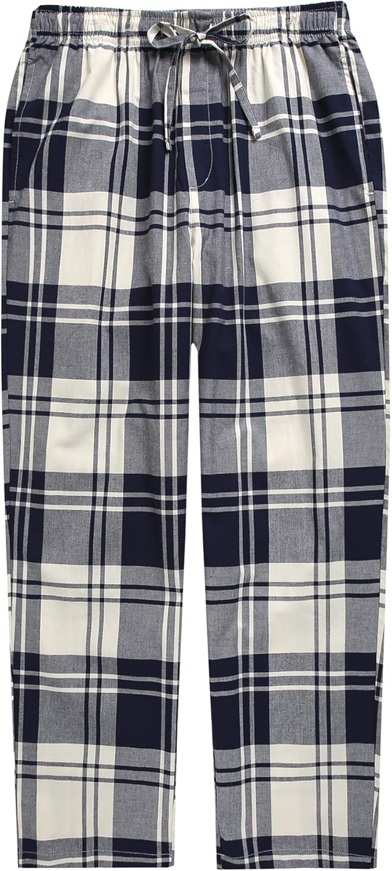 Kids Boys Woven Plaid Check Cotton Soft Lightweight Long Shorts Drawstring Pants with Pocket