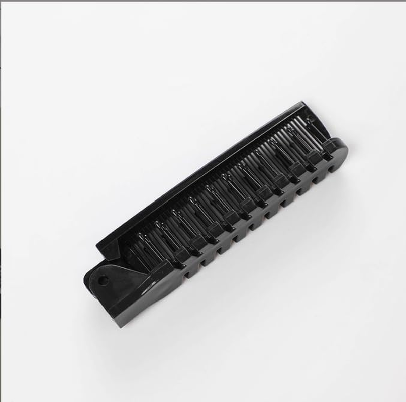 Foldable Comb, Pack of 2, Double-Sided Folding Combs in Black and White, Compact Travel Brush with Miniature Size for Handbag & Pocket - Universal Use as Beard Comb, Hair Brush & Bags image number 5