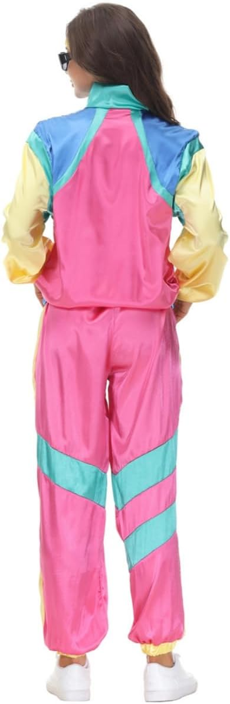 Costume Bay Adults Couple Mens Womens 80S Height of Fashion Shell Tracksuit 1980S Party Retro Disco Neon Costume Halloween Book Week Party Fancy Dress image number 5