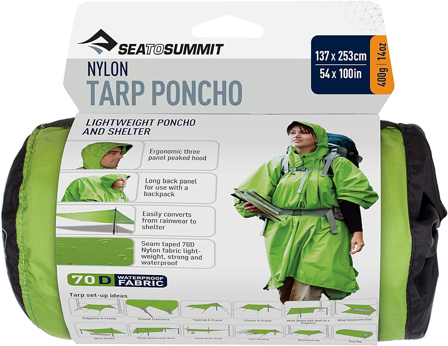 Sea to Summit Nylon Tarp Poncho image number 1