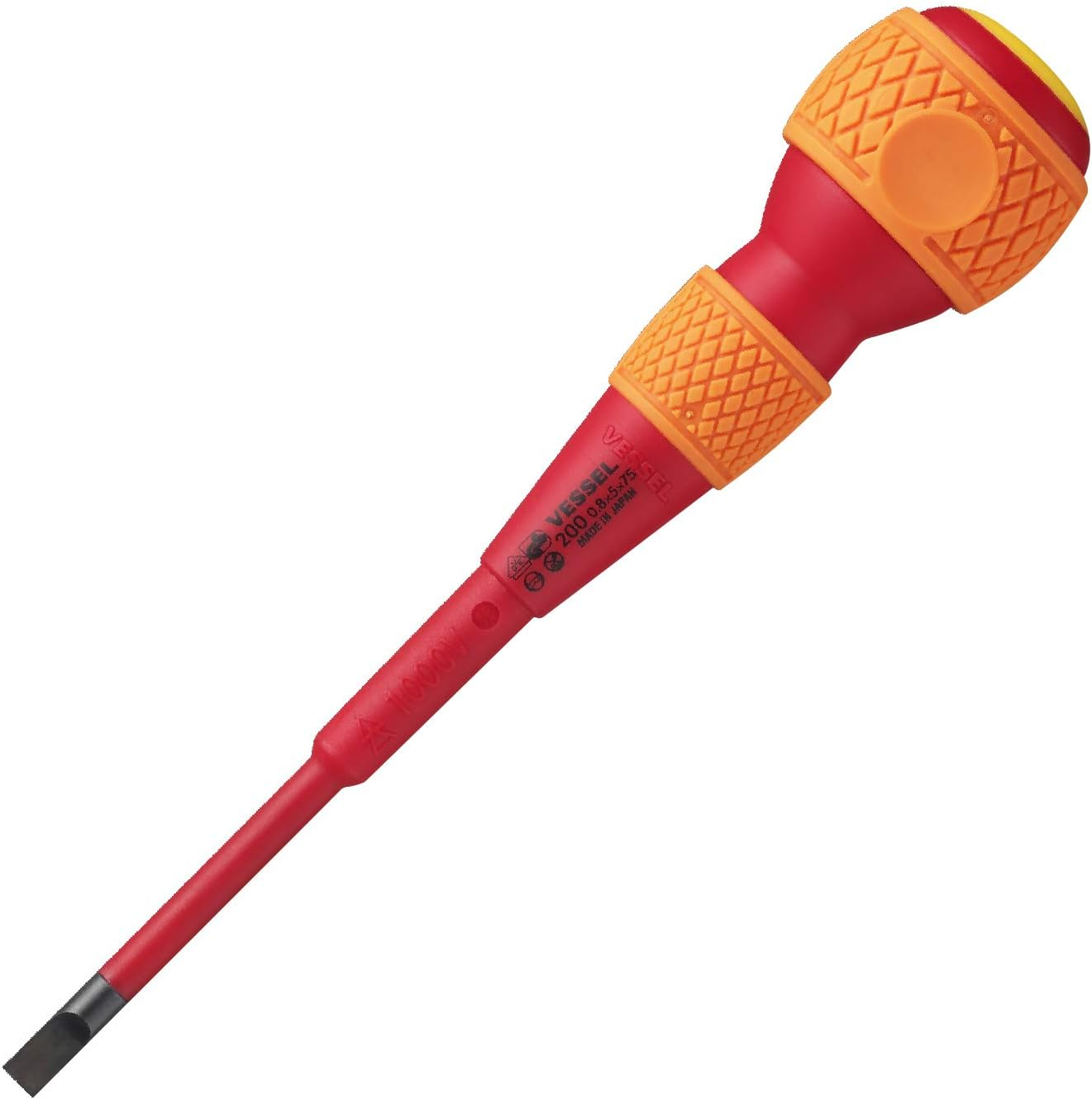 VESSEL VDE 200 Insulated Screwdriver, 5 X 75 Mm image number 2
