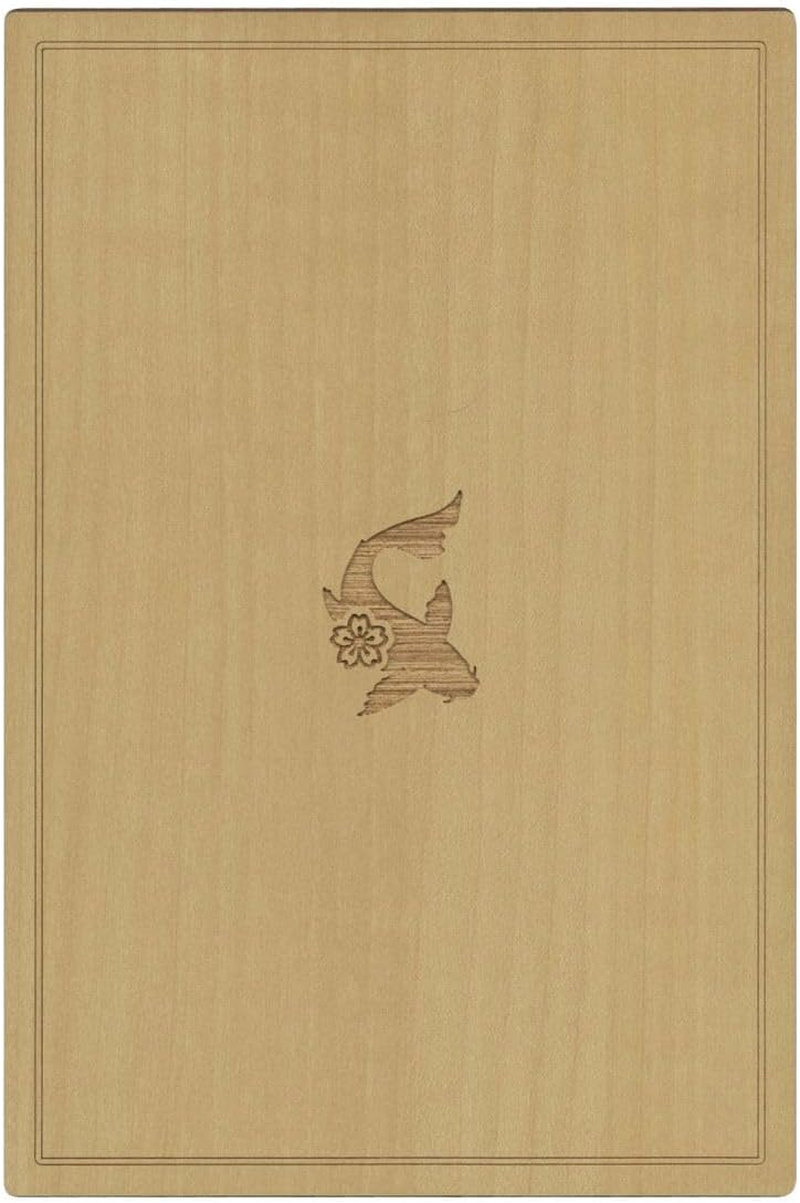 Laser Processing Wooden Cover Goshuin Book [Chiyo Carp] Clean 23112CKO