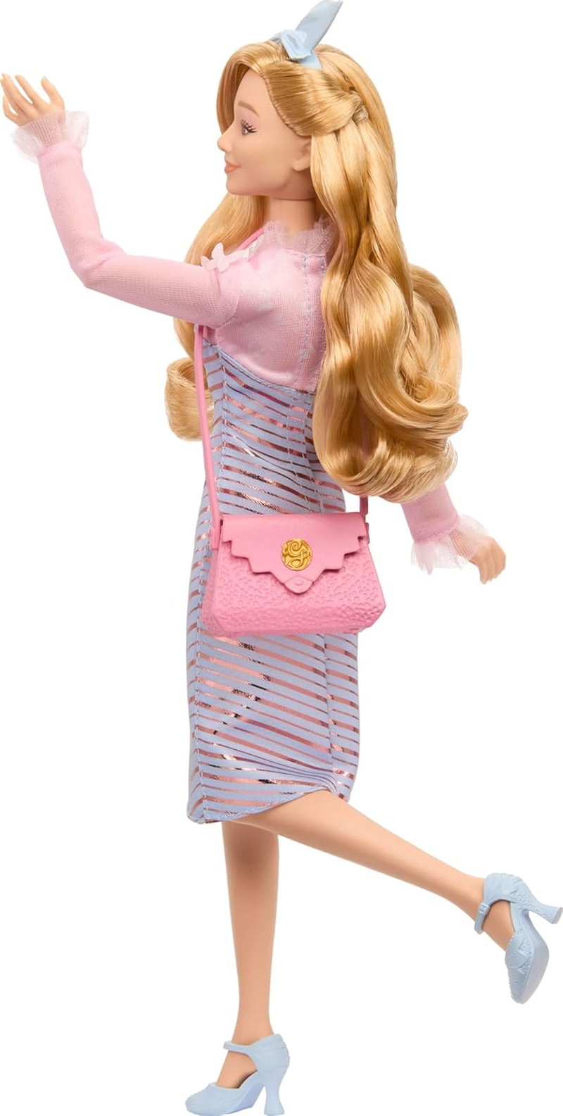 Mattel Universal Wicked Glinda Fashion Doll & Accessories with Styled Blonde Hair, Posability & Removable School Uniform Look image number 2