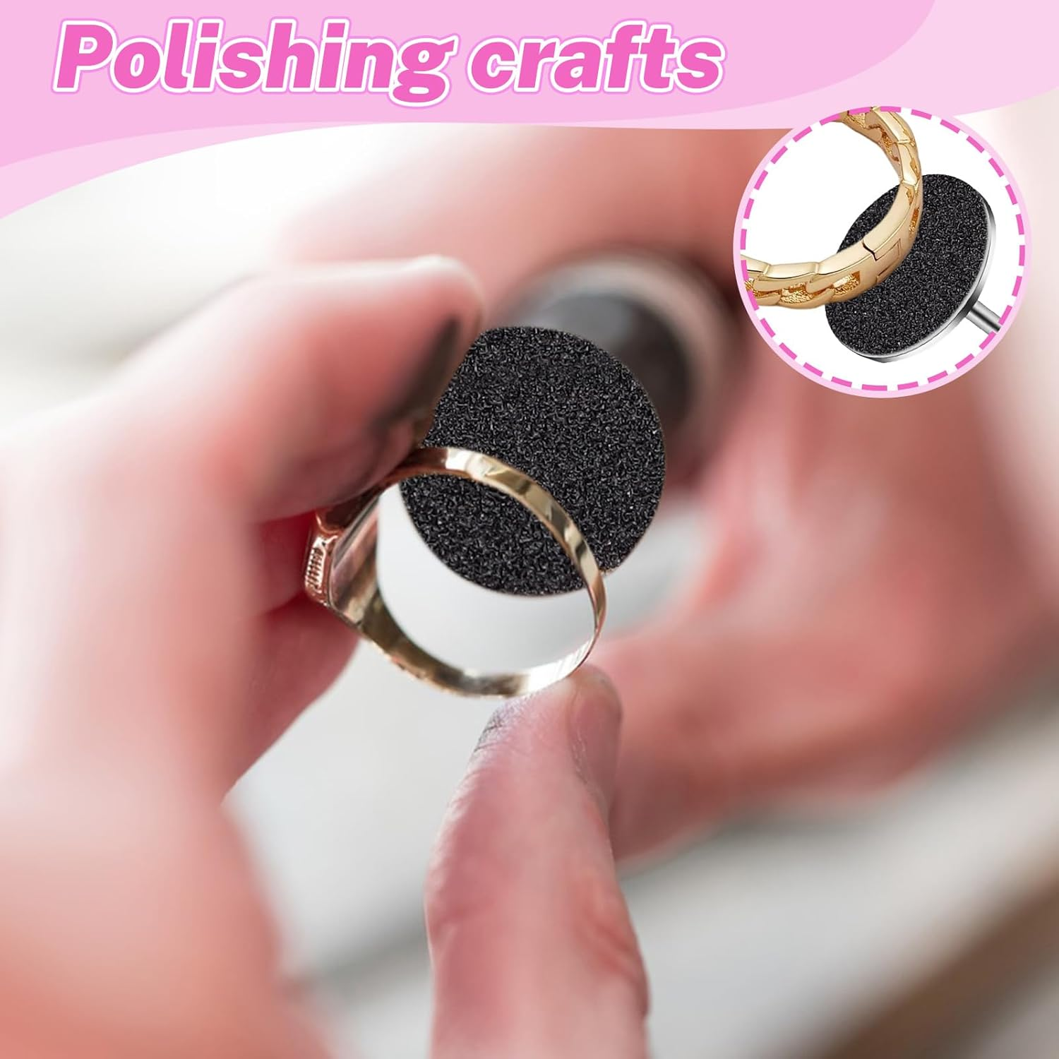 120 Pcs Sanding Paper Discs (#80#150#240 Grits) and 2 Pcs 25Mm Metal Shaft Sanding Disc Bit, Replacement Sandpaper Disk, Adjustable Speed Callus Remover Tool for Manicure Pedicure (80#150#240# Grits)