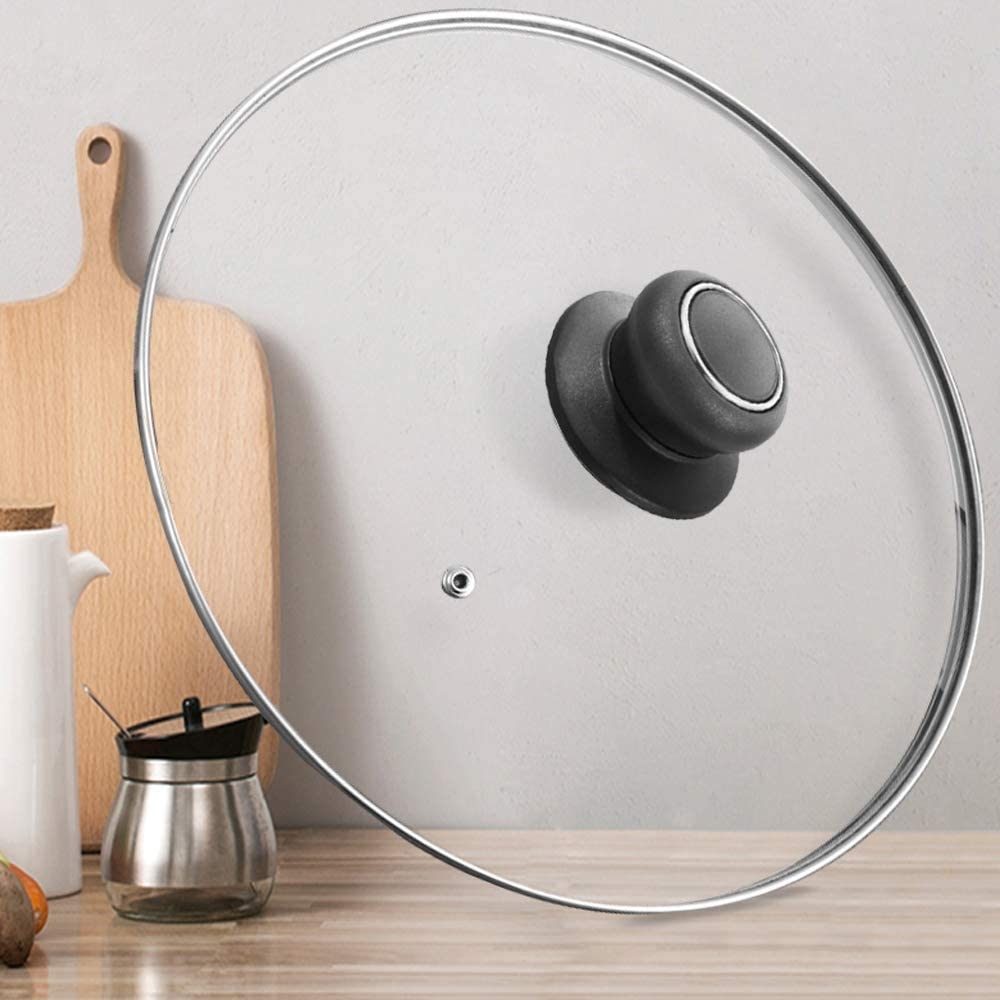 5 Pcs Pot Lid Knobs,Sonku Pot Lid Top Replacement Knob Handle Knobs for Casserole Kettle Cover Glass Saucepan Lid Pot-Black image number 5