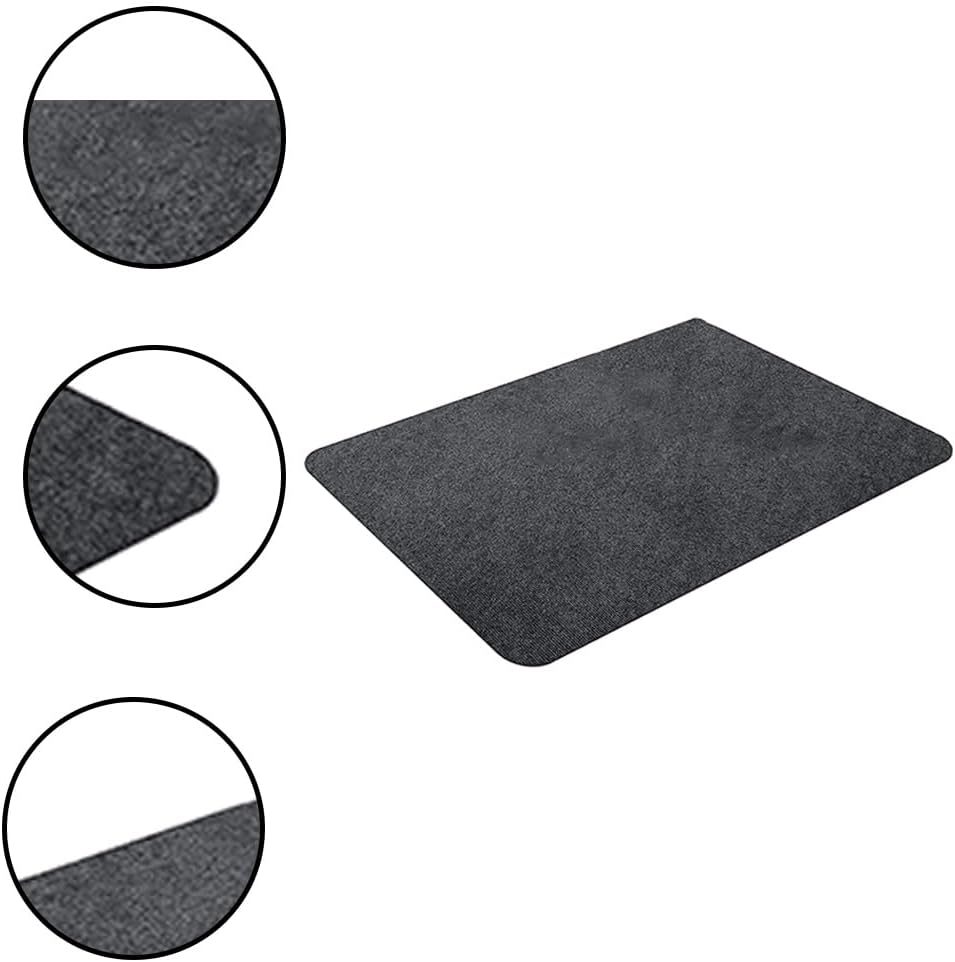 Desk Chair Mat,Computer Gaming Chair Place,Non Slip Floor Doily,Floor Protector Pad,Rectangular Chair Mat,Thick Large Floor Cover,Office Chair Hearthrug,For Office,Home image number 2