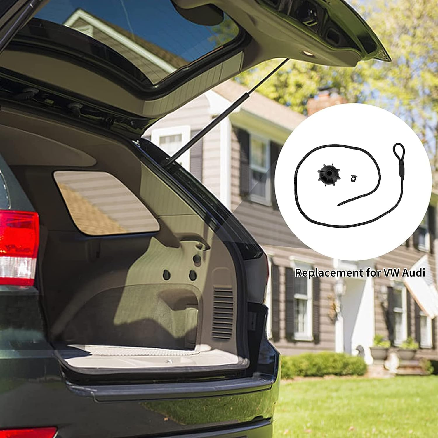 2Pcs Car Rear Parcel Shelves String Holding Strap Cord Rope