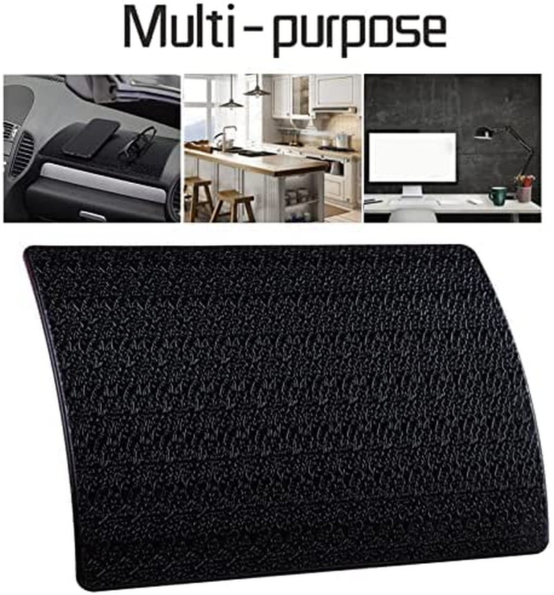 Mini-Factory Z102 Sticky Car Dashboard Mat Premium Anti-Slip Gel Non-Slip Mounting Pad for Cell Phone Sunglasses Keys and More - X-Large -Black