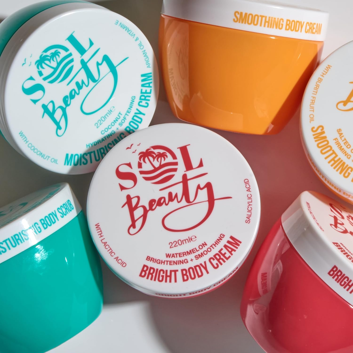 Sol Beauty Body Scrub, Watermelon Moisturising and Softening Sugar Scrub, Moisturising Vegan Friendly Exfoliating Body Scrub 300G