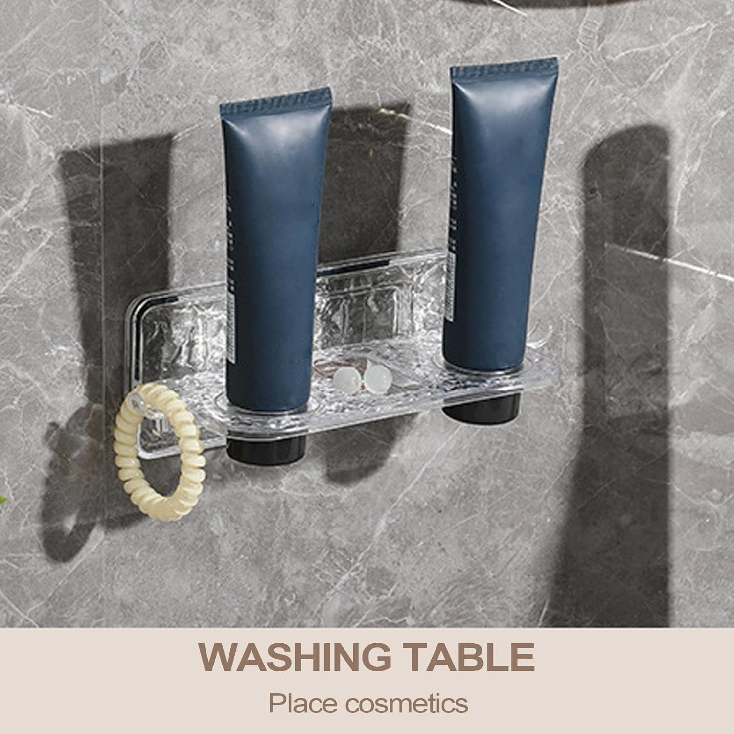 Nexusectar Shower Gel Bottle Holder Hook, Soap Bottle Holder Holder | Shampoo Holder Hole | Shampoo and Conditioner Bottle No Shower Shower