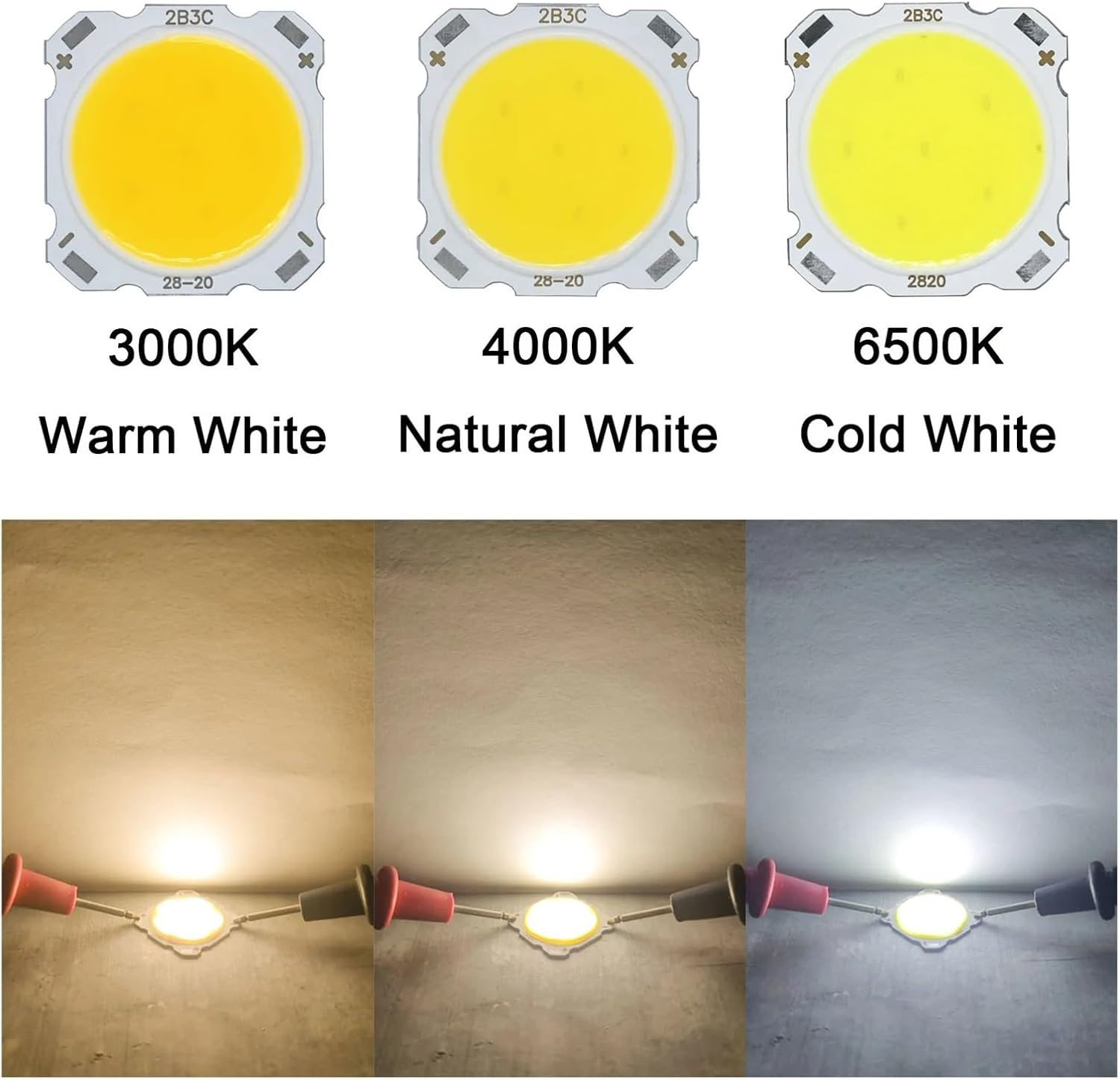 5Pcs a Lot 3W/5W/7W/10W 250Ma High Power LED COB Light Beads 2422 Ra&ge;70 LED Lamp Bead LED Bulb Chip Spot Light Downlight Diode Lamp(Cold White,5W) image number 6