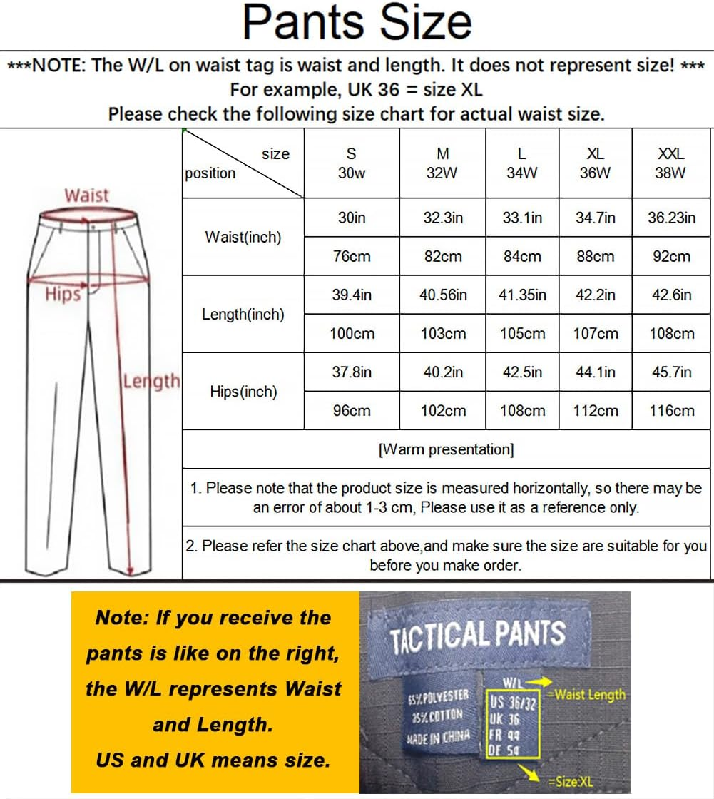 H World Shopping Military Army Tactical Airsoft Paintball Shooting Pants Combat Men Pants with Knee Pads BK image number 4