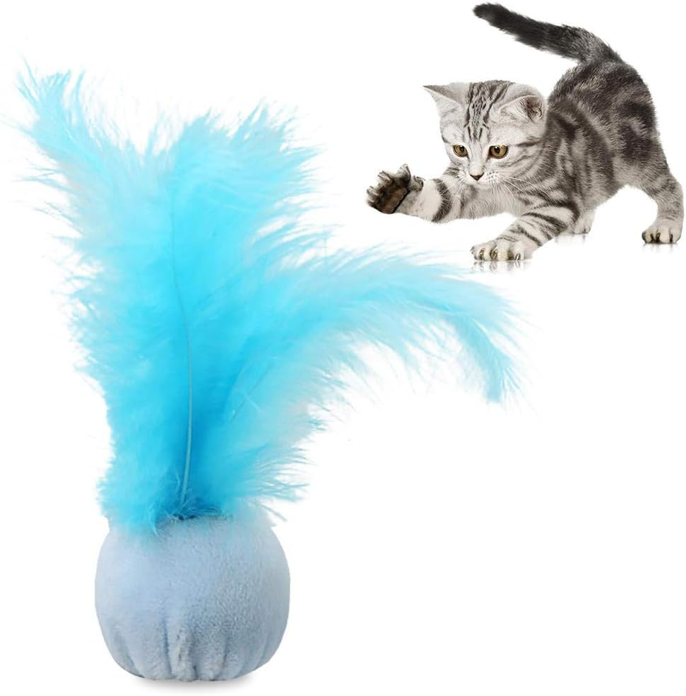 Funny Cat Toy Fishing Rod Kitten Cat Pet Toy Stick Teaser Rainbow Streamer Interactive Cat Play Wand with Feather Toys for Cats|Cat Toys| - 10 image number 3
