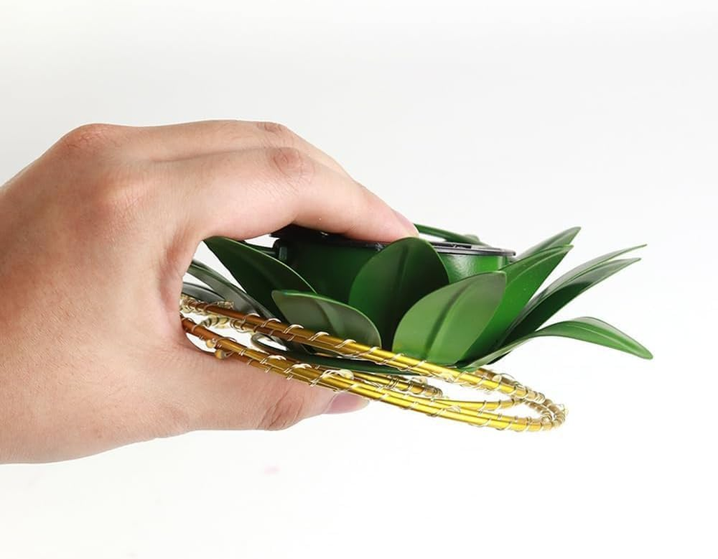 2 Pack Outdoor Solar Hanging Lantern Lights - 60LED Waterproof Solar Pineapple Light Outdoor for Garden,Yard Porch Lawn Backyard Landscape Pathway Patio outside Gardening image number 4