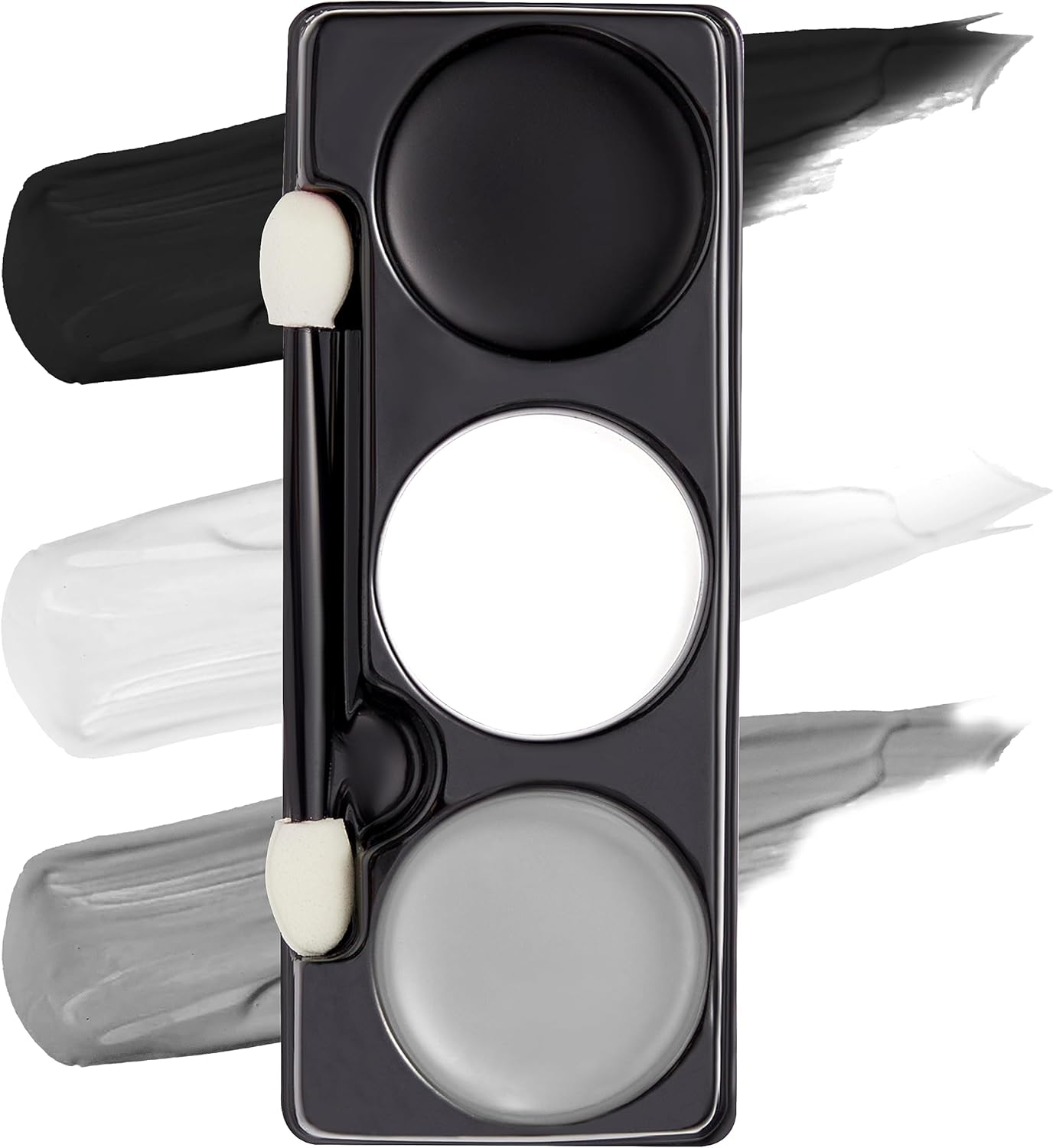 Spooktacular Creations Halloween Makeup Palette 3 Colors Face Body Paint with Brush for Zombie Skeleton Clown Witch Football Baseball Sports SFX Costume Cosplay Dress up (7 Oz, White Black Grey) image number 5