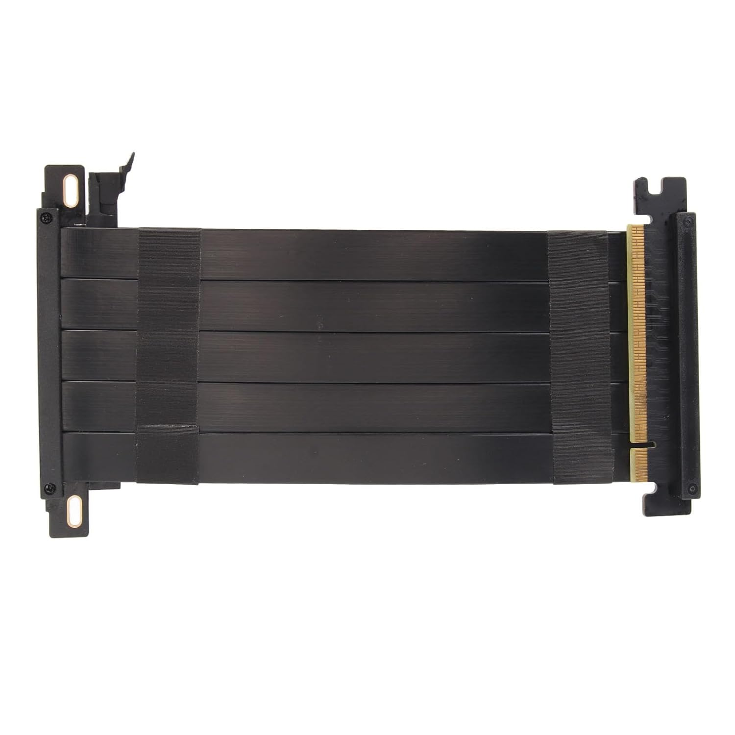 PCIE 4.0 X16 Extender Riser Cable, 180 Degree Graphics Card Extension Cable High Speed Electromagnetic Interference Shielding for RX 7600 for RX 7800 XT (40Cm) image number 1