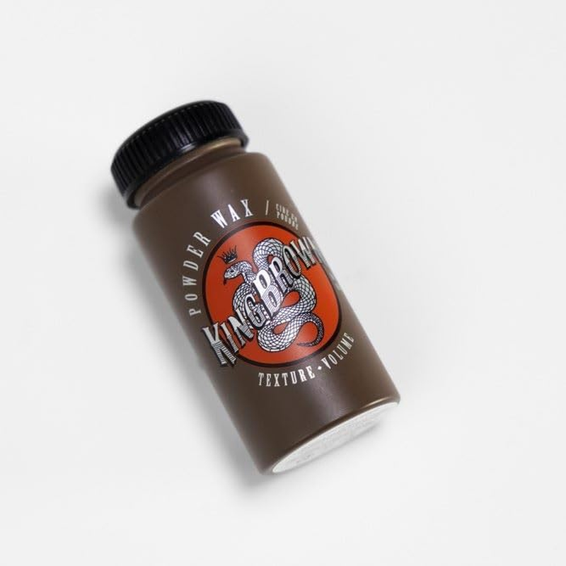 King Brown Powder Wax - Adds Natural Look Texture and Volume, 15G Shaker Top Bottle
