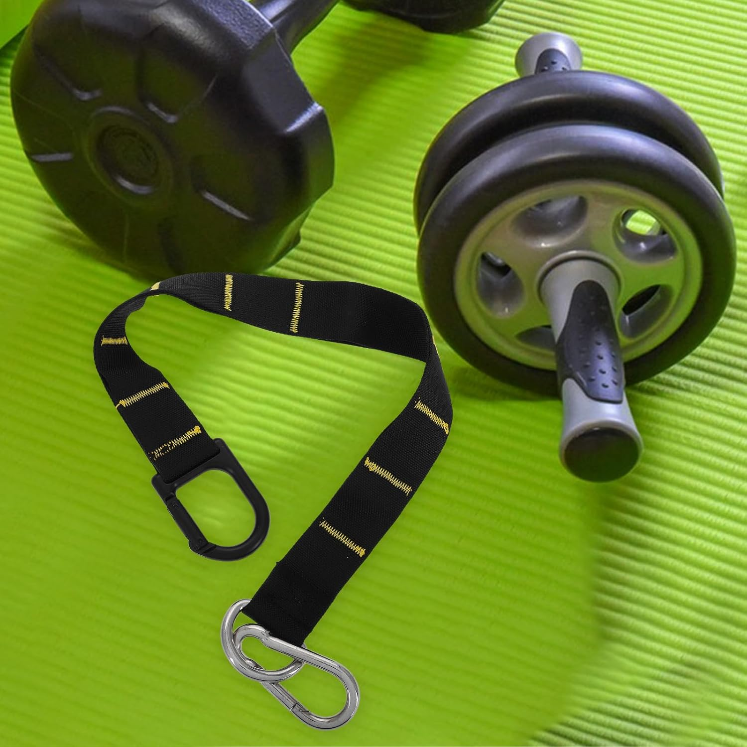 Gogogmee Adjustable Sled Pulling Belt Strap with Spring Hook, Weighted Sled Training Harness for Endurance and Speed Training, Rope Anchor Strap Fitness Pull Harness for Gym and Outdoor Use image number 6