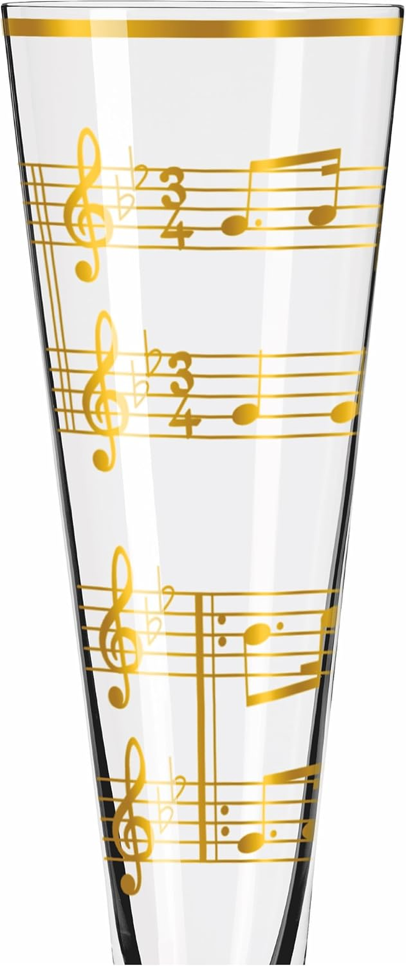 RITZENHOFF 6031006 Champagne Glass 200 Ml - Goldnacht Duett Best of 2022 Series, Pack of 2 with Real Gold - Made in Germany image number 6