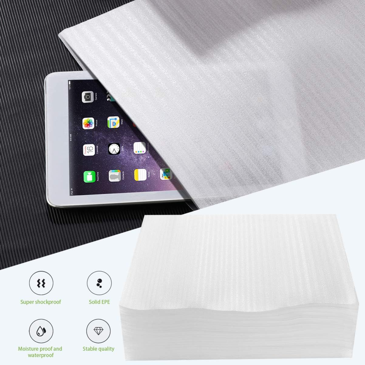 Mailers Poly Bags Foam Pouches Foam Wrap Sheets: 100PCS Packing Foam Cushioning Foam Padding for China Dish Plates Mugs Packing Supplies 20X25Cm Honeycomb Packing Paper image number 1