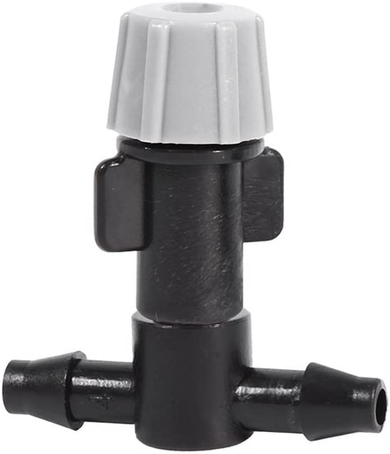 20Pcs Misting Sprinkler Nozzles, Plastic Irrigation Nozzles Tee Joints for Misting System (Black and Grey) image number 5