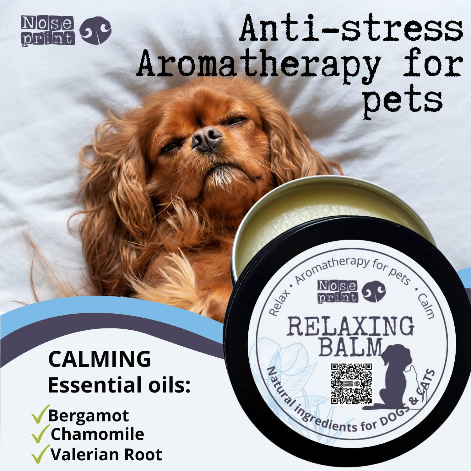 30ML Anxiety and Stress Relief Remedies | Remedy Cat and Dog Anxiety Relief Dog Calm Balm, Calming for Anxious Dogs Natural Stress Relief without Sprays or Drops Dog Calming Products Calming for Dogs image number 1