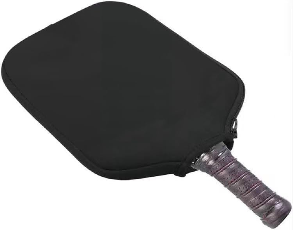Racket/Bat Case, Neoprene Black Case Fits Most Paddle, Racket, Lightweight Pickle Racket Cover Protection Bag