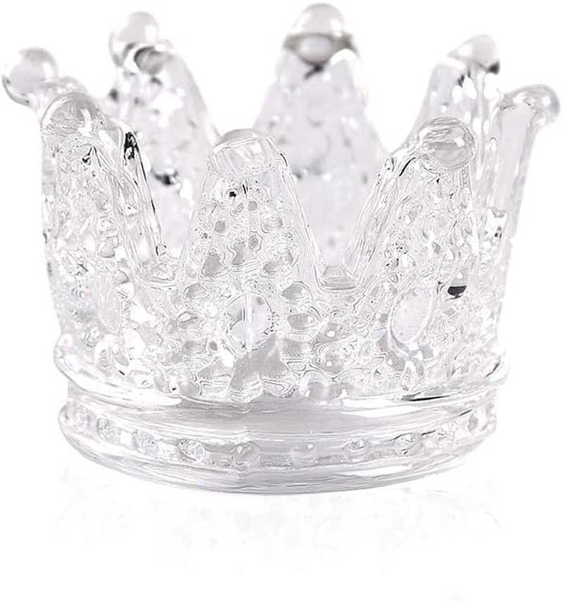 Crown Nail Brush Holder Glass Crystal Dappen Dish for Nail Acrylic Liquid Clear Brush Washing Cup Nail Art Palette Multifunctional Manicure Tool image number 6