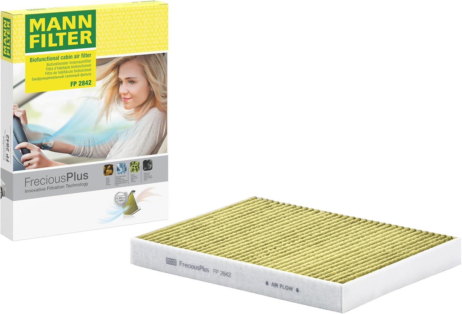 Mann Filter CU 2842 Cabin Filter for Select Audi/Volkswagen Models image number 4