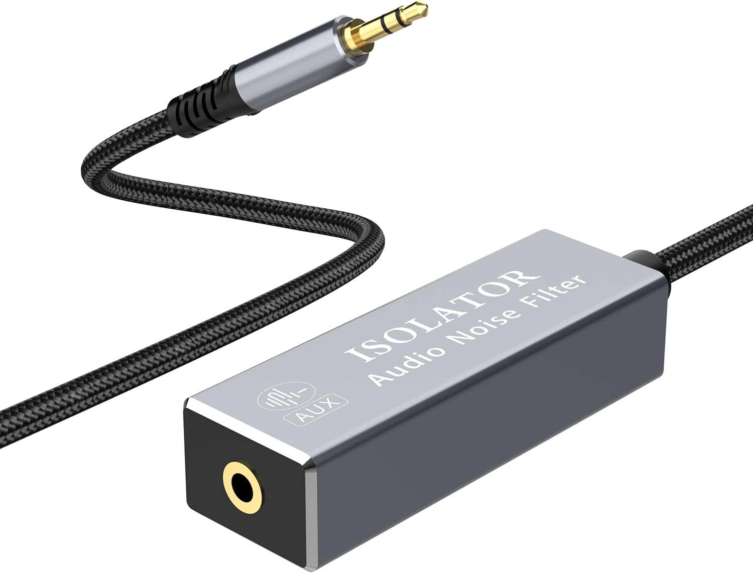 TEKERA Ground Loop Noise Isolator, 3.5Mm Audio Noise Filter, Eliminate Buzzing Noise for Car Audio System and Home Stereo