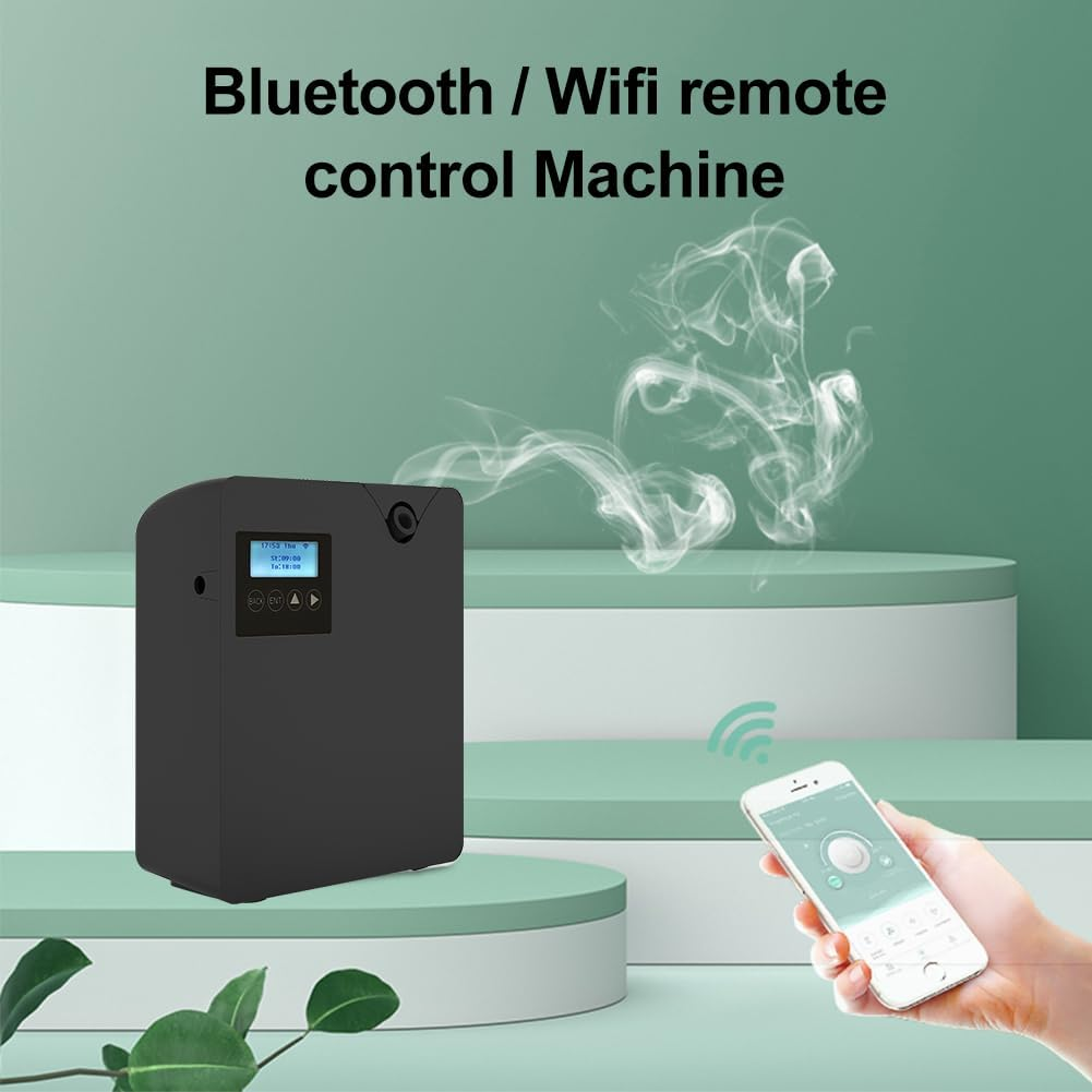 CHAOFLIGHT Smart Scent Air Machine Air Diffuser with Cold-Air Tech for Home, Waterless Essential Oil Diffuser 300Ml, HVAC Diffuser for Essential Oils for Large Room, Business, Office, Spa Room (Black) image number 3