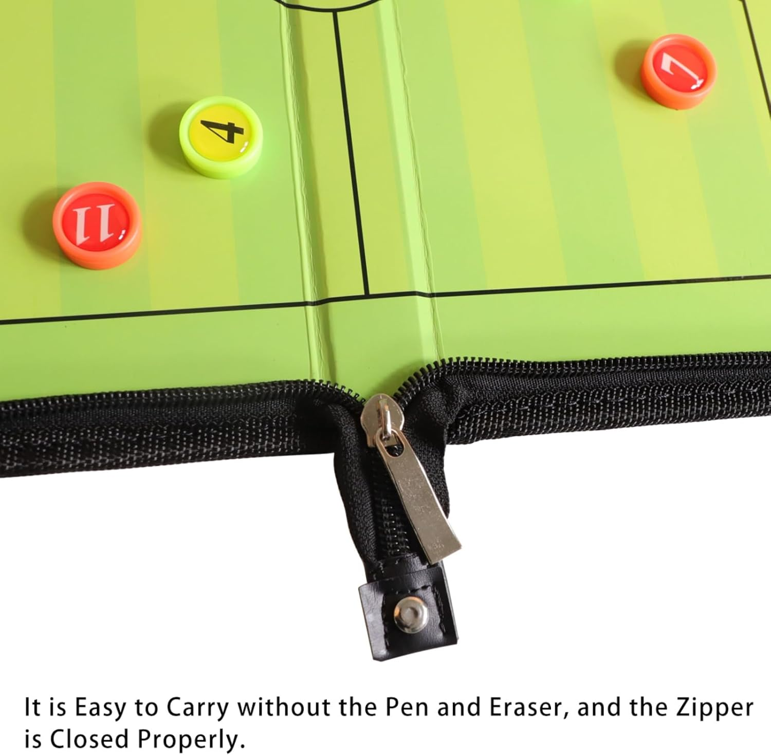 Magnetic Soccer Coaching Tactics Board Portable Football Soccer Coaching Board Erasable Coaches Clipboard with Magnets and Marker Pen Coach Training Equipment for Teaching and Game Plan image number 6