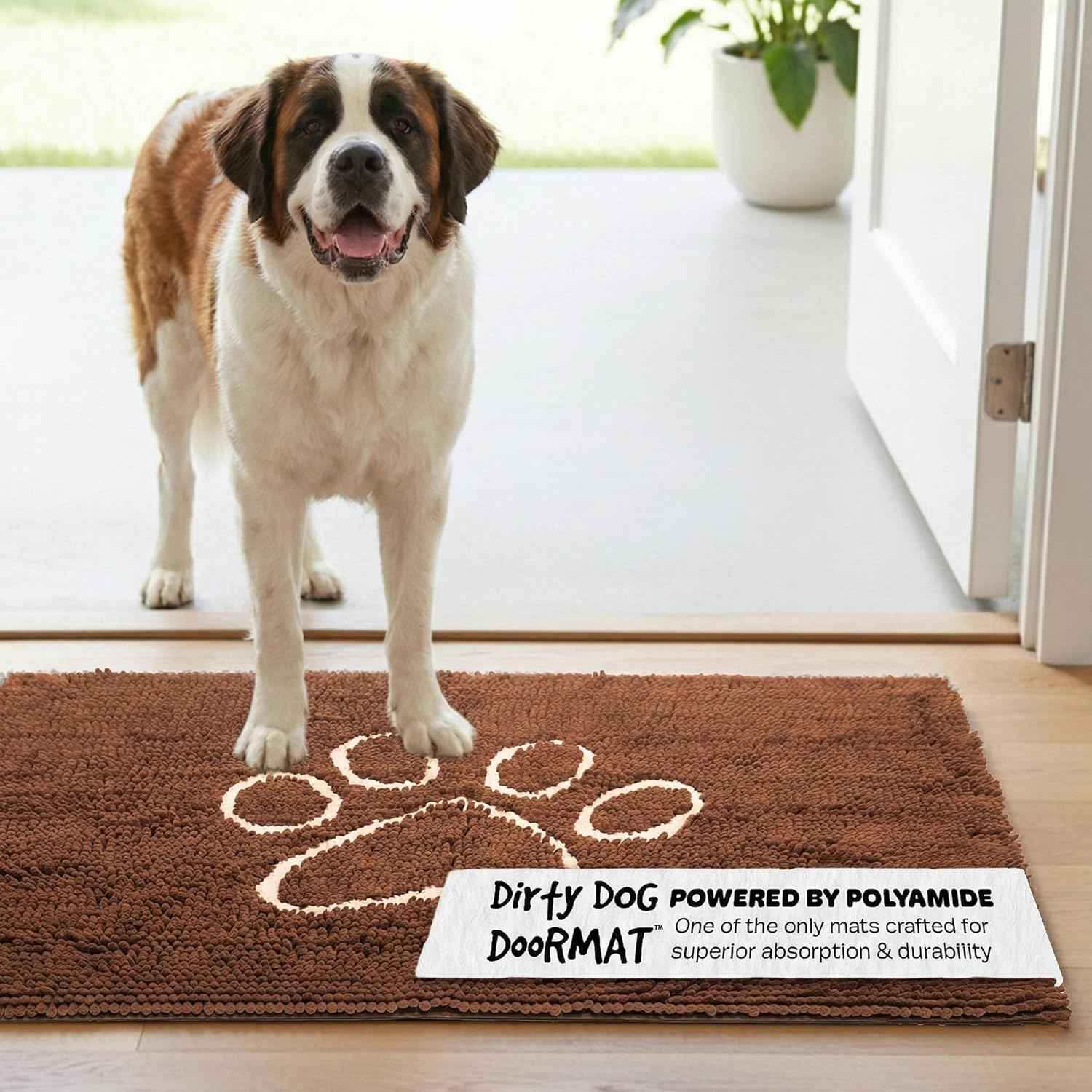 Dog Gone Smart Dirty Dog Doormat Runner, Grey