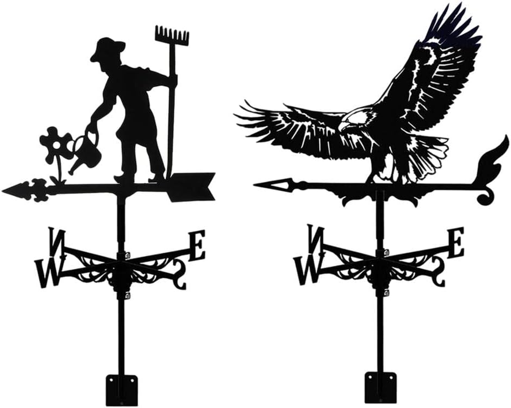 Stainless Steel Farm Home Weather Vane Wind Direction Indicator, Yard Measuring Tool Vane, Eagle image number 6