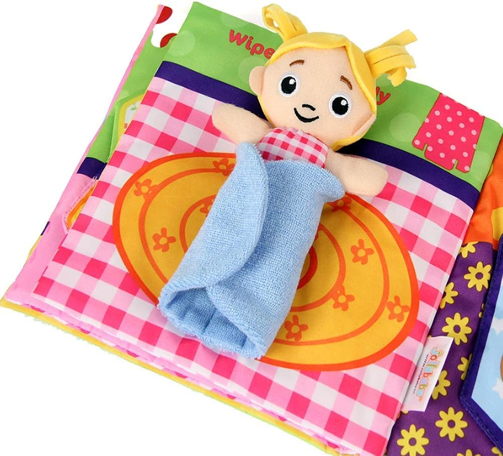 My Quiet Books 8 Theme - Ultra Soft Baby Books Touch and Feel Cloth Book, 3D Books Fabric Activity for Baby /Toddler, Learning to Sensory Book、Identify Skill Boys and Girls, Toddler Busy Book image number 4