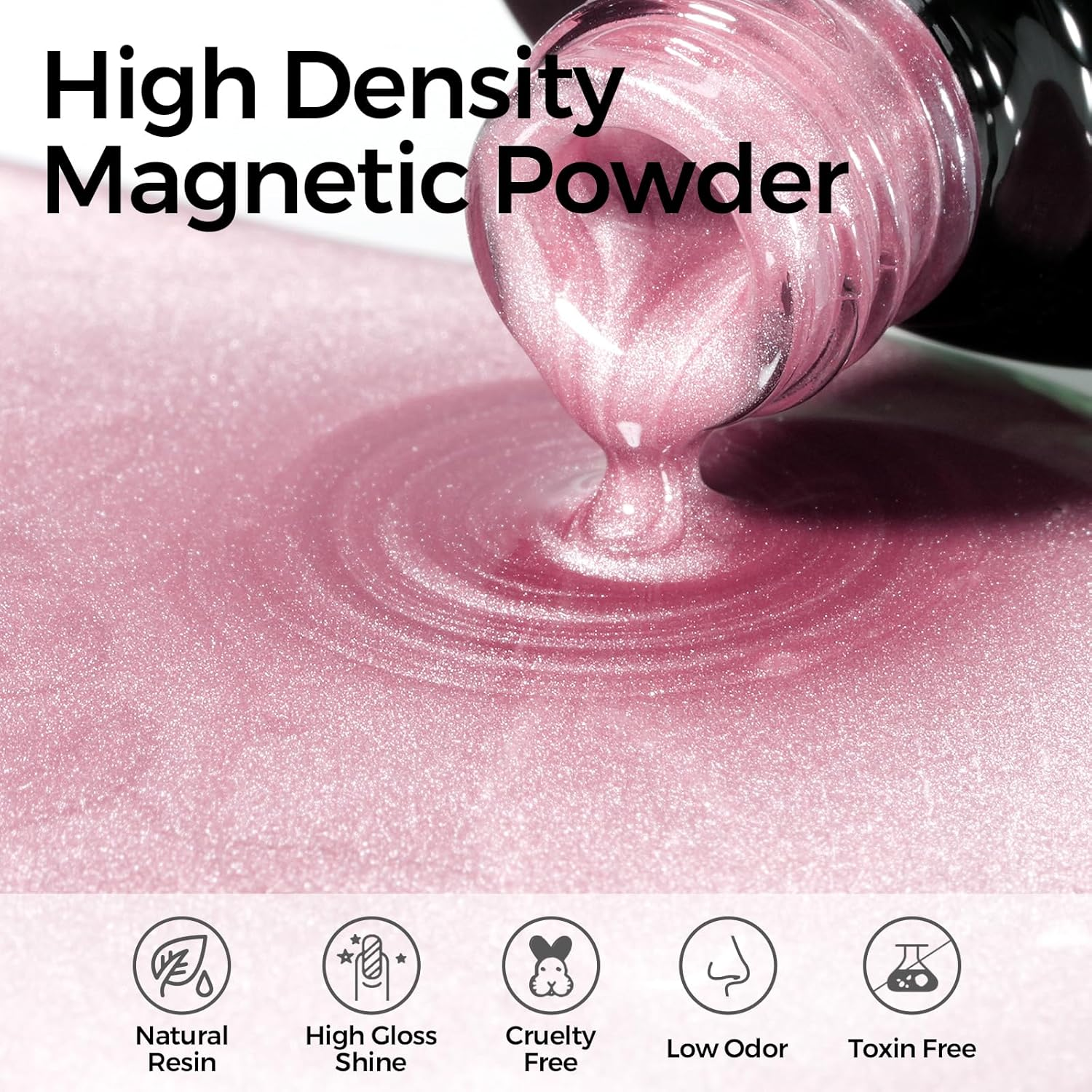 TOMICCA Cat Eye Jelly Gel Nail Polish Set, 4 Pcs Light Color Gel Polish Set Color Gel Nail Polish Soak off LED/UV Gel Polish Set for DIY Nail Salon - Pink Red Set image number 7