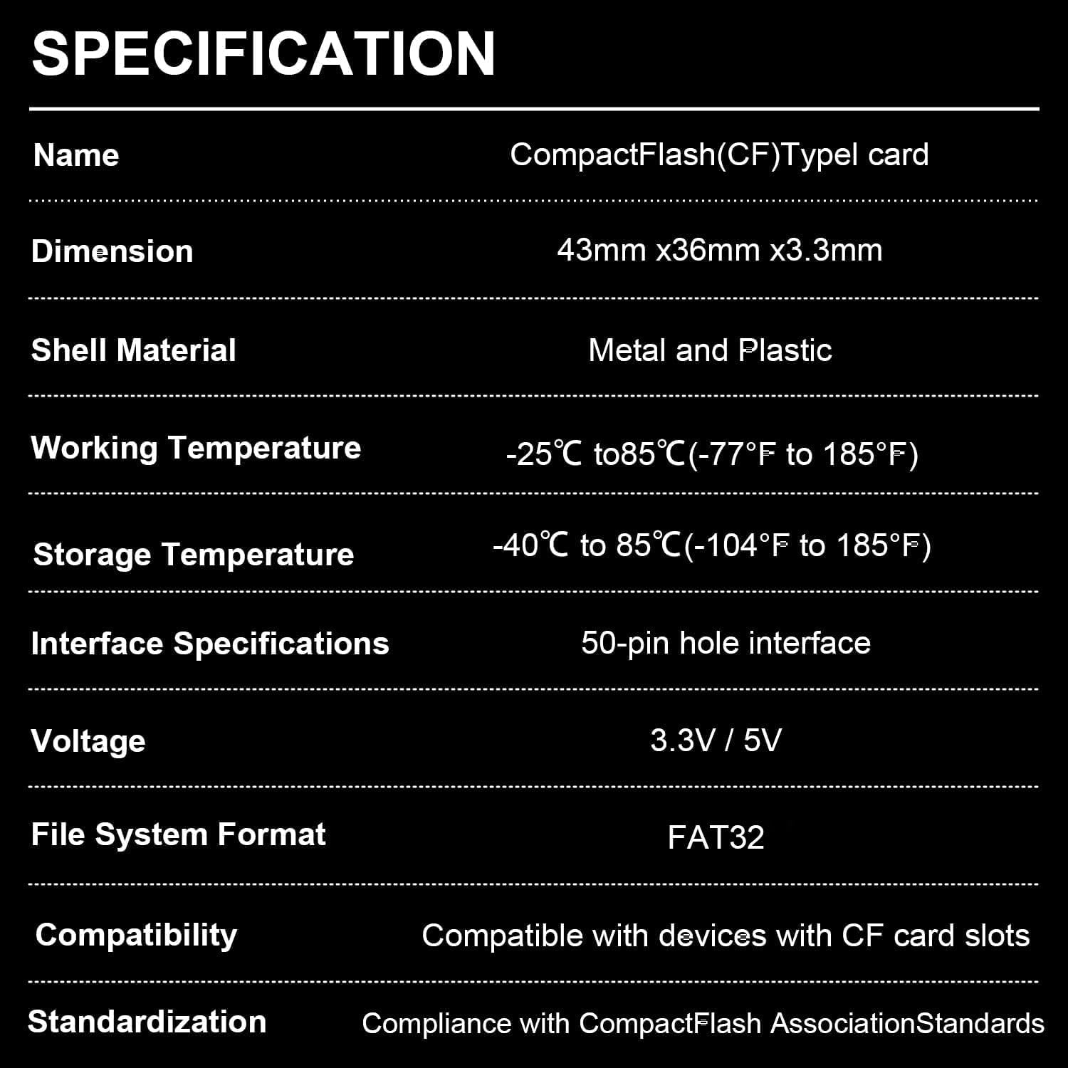 32GB CF400X Compact Flash Card FAT32 Type I for Equipment Vintage Digital Cameras image number 5