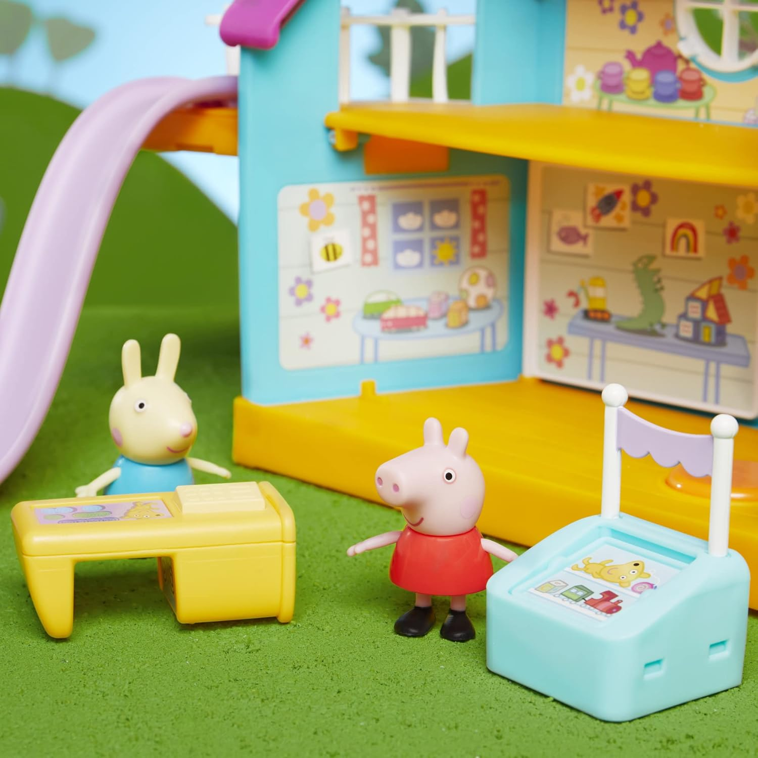 Peppa Pig Peppa&rsquo;S Club Peppa&rsquo;S Kids-Only Clubhouse Playset Preschool Toy; Sound Effects; Includes 2 Figures, 7 Accessories; Ages 3 and Up image number 4