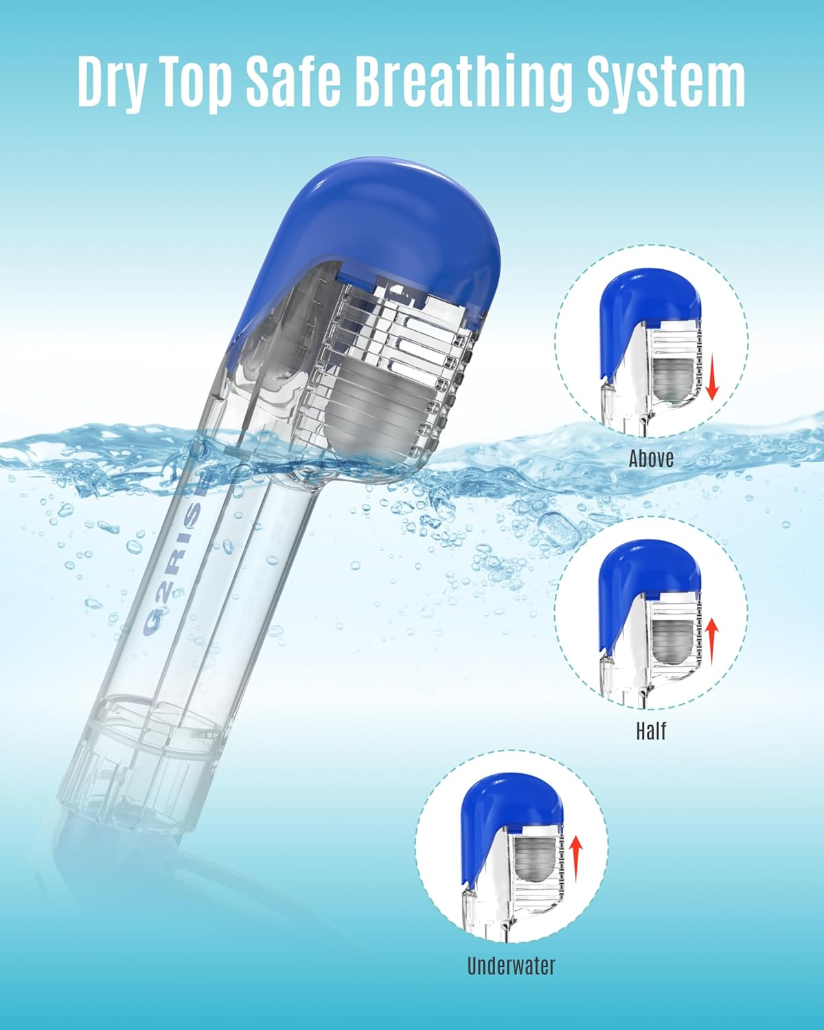 G2RISE Full Face Snorkell Mask Snorkel Set Kids image number 2